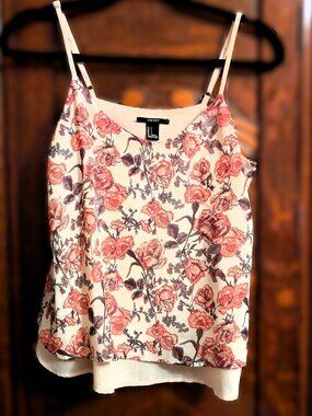 Forever 21 Floral Spaghetti Strap Cami Top – Size S